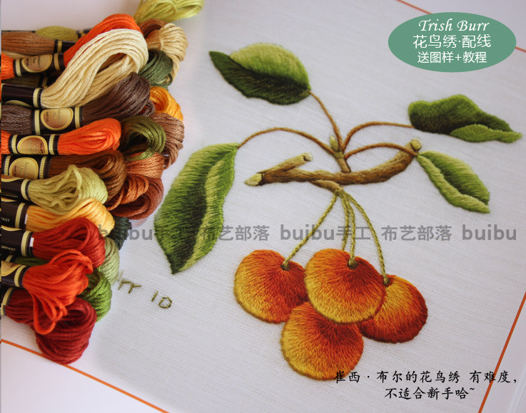 绣线 崔西布尔常用绣线 刺绣配色事典配线 刺绣樱桃单独配线