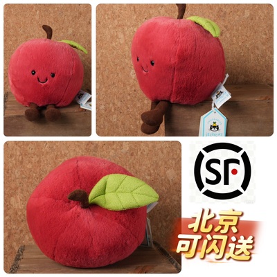 英国Jellycat圣诞平安果毛绒