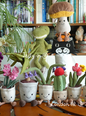 jellycat国现英国芦荟趣味盆栽雏菊兰花太阳花郁金香龟背竹圣诞树