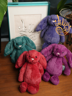 英国jellycat2025圣诞新品 圣诞树信雪花水晶球邦尼兔奶酪玩偶礼物