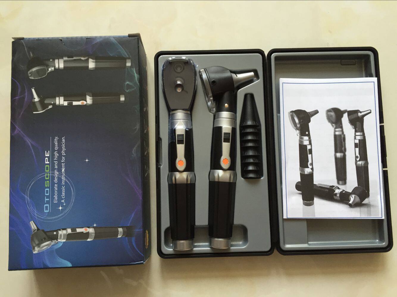 hs-ot10d光纤led大视窗检耳镜电耳镜 hs-op10检眼镜 眼底镜 组合