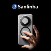 Sanlinba新款 肤感瓦楞条纹磁吸手机壳适用于华为Mate60Pro磨砂透明保护壳MagSafe高级感简约防摔行李箱手机套