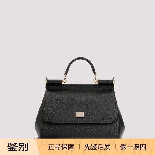 DOLCE & GABBANA 女sicily黑saffiano小号包DG 26早春 意大利代购