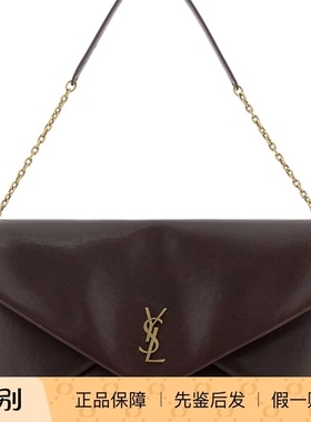Saint Laurent 圣罗兰YSL女Cassandre XXL酒红包25秋冬意大利代购