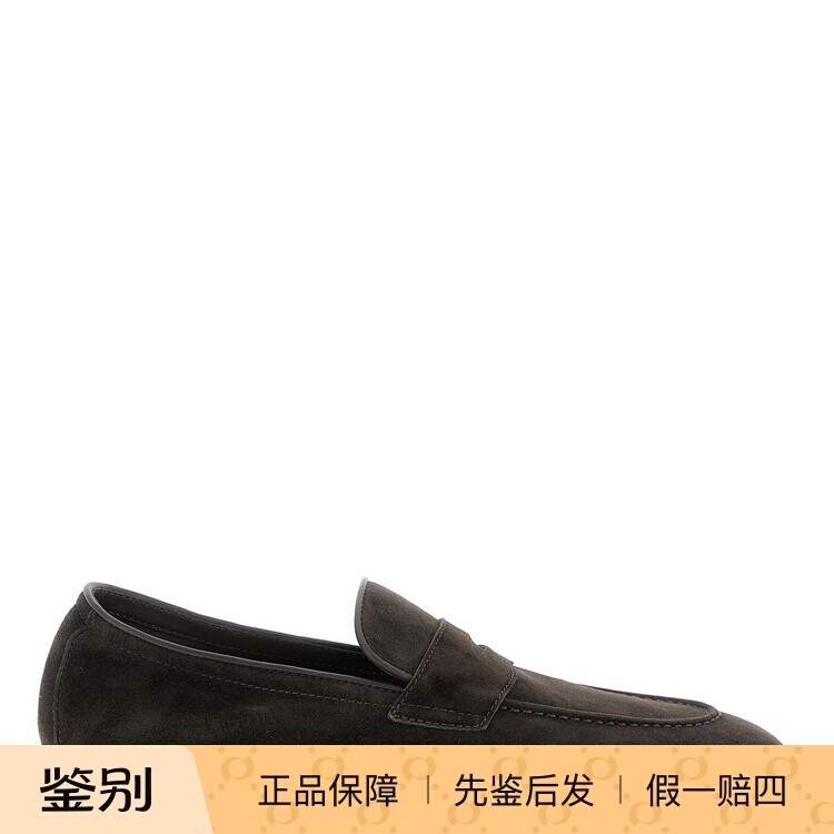 BRUNELLO CUCINELLI 男士棕色麂皮 bc乐福鞋26早春新款意大利代购