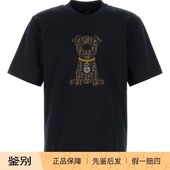 芬迪男士 意大利代购 黑色狗狗贴花短袖 FENDI T恤 2026早春新款 正品