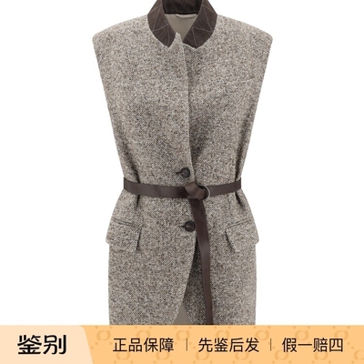 Brunello Cucinelli 女士羊毛真丝无袖外套 25早秋意大利代购BC