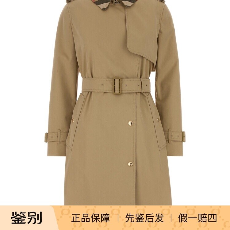 BURBERRY 女sandridge米色棉质风衣26早秋新款8129458 意大利代购