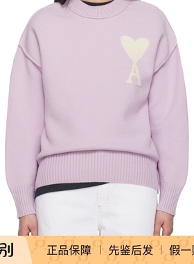 AMI PARIS 男女同款紫色adc 圆领羊毛衣25款意大利欧港代购