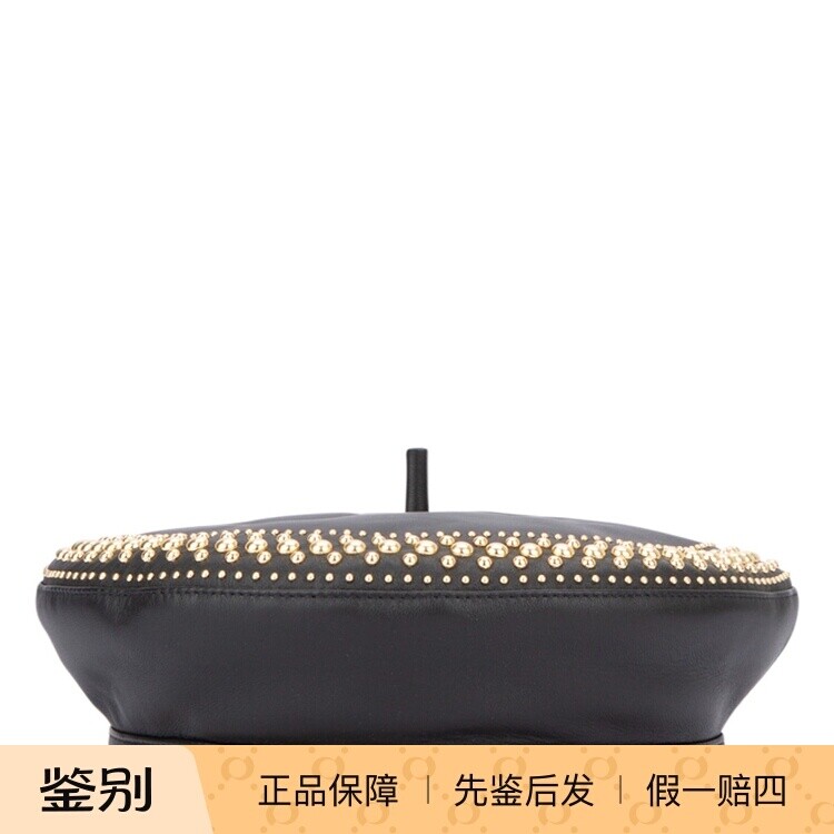 DIOR 迪奥 女士miss dior 真皮铆钉贝雷帽 意大利代购