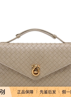 BOTTEGA VENETA女士knot lock BV白色单肩包26早春新款意大利代购