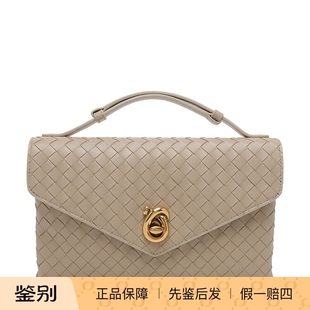 BV白色单肩包26早春新款 BOTTEGA VENETA女士knot lock 意大利代购