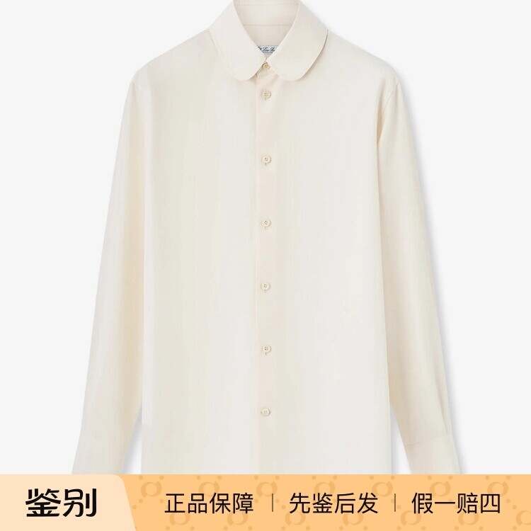 LORO PIANA 女士白色真丝长袖LP衬衫 26秋冬新款 意大利代购 正品