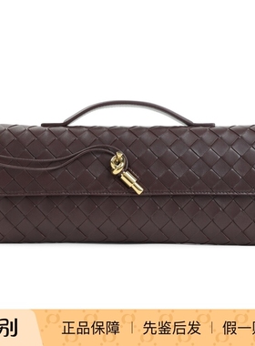 BOTTEGA VENETA女士andiamo 酒红长款手拿包26早春新款意大利代购