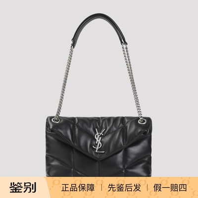 Saint Laurent 圣罗兰YSL小号puffer 黑银链条包26早春意大利代购