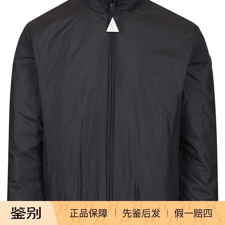 MONCLER 盟可睐男士berre蓝色立领薄羽绒服 26早春新款意大利代购