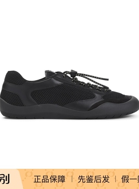 PRADA 普拉达男士Allacciate黑色网眼运动鞋26早春新款意大利代购