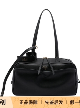 BALENCIAGA 巴黎世家女中号黑真皮carrie保龄包 26早春意大利代购