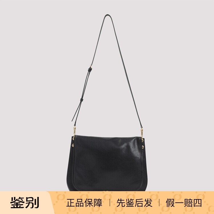 CELINE 思琳女士黑色中号besace 真皮单肩包26早春新款意大利代购