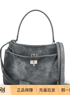 BALENCIAGA 女士灰色麂皮rodeo S小号肩包 26早春新款 意大利代购