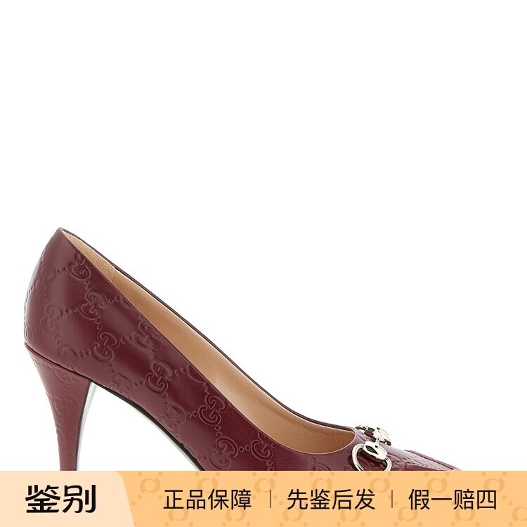 GUCCI 古驰女士Morsetto红色真皮高跟鞋 2026早春新款 意大利代购