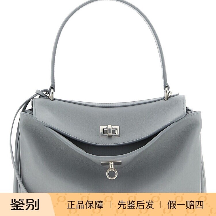 BALENCIAGA 女士灰色真皮rodeo S小号单肩包26早春新款意大利代购