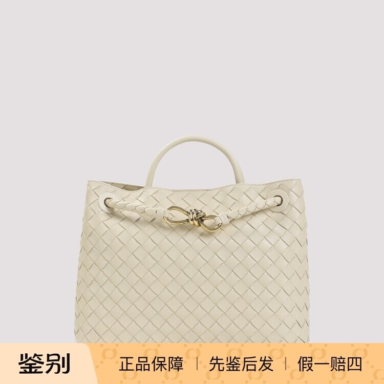 BOTTEGA VENETA 女士andiamo白色中号单肩包26早春新款意大利代购