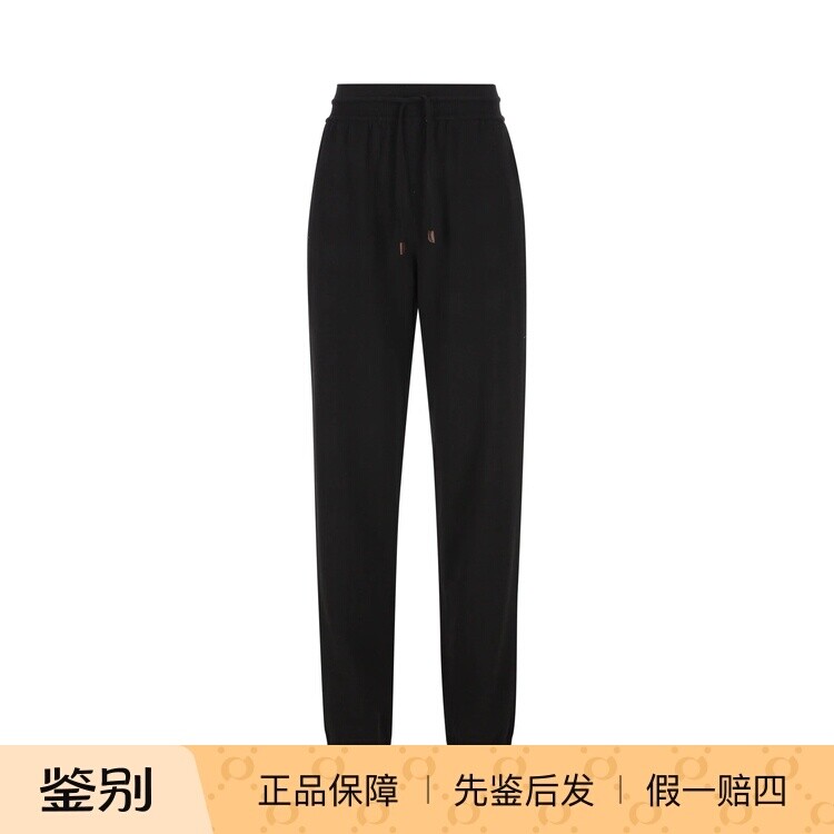 LORO PIANA 诺悠翩雅 女士黑色羊绒长裤26秋冬新款意大利代购正品
