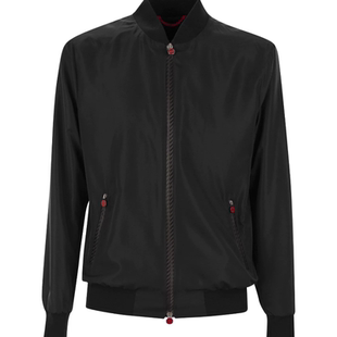 意大利代购 黑色涤纶飞行员夹克25秋冬新款 男士 KITON