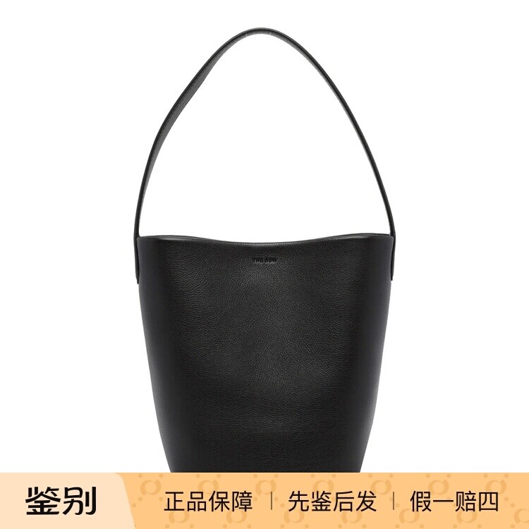 THE ROW 女士小号ns park 黑色真皮托特包 26秋冬新款 意大利代购