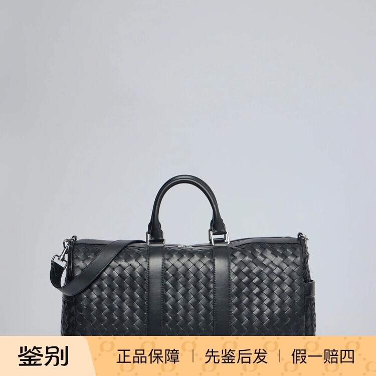 Bottega Veneta 男士bv编织真皮旅行健身包 26早春新款意大利代购