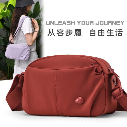 正品时尚出行单肩包新款女士小方包轻便防泼水尼龙布包百搭逛街斜