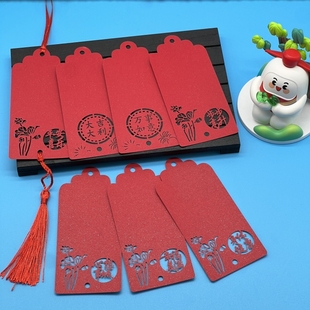 50张节日祝福许愿卡心愿吊卡树祈福牌创意悬挂件留言卡流苏空白卡
