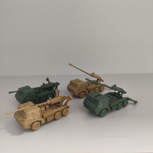 塑料成品1:144拇指大小中国PCL-181型155毫米车载加榴炮满50包邮