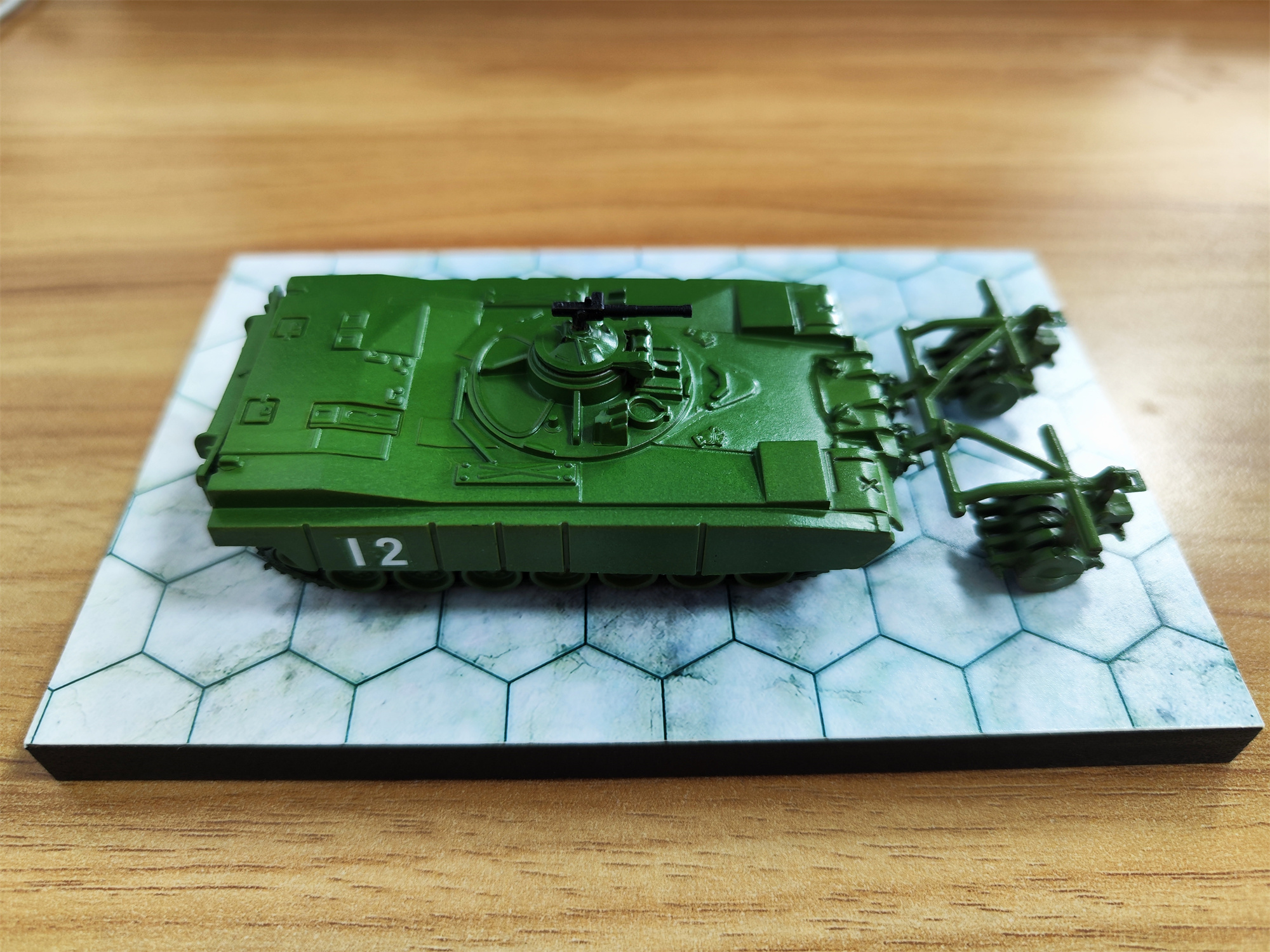 成品坦克模型美国m1黑豹ii扫雷坦克满50包邮