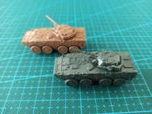 成品1:144迷你沙盘模型中国ZBL-09轮式步兵战车满50包邮