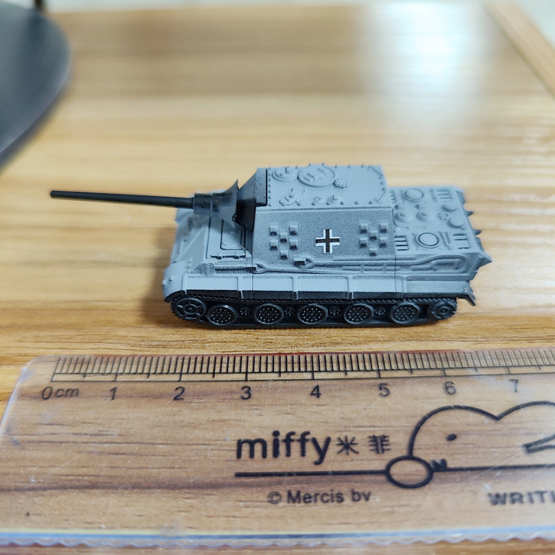 成品1:144拇指大小塑料模型二战德国猎虎重型坦克歼击车满50包邮
