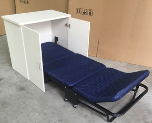 办公连柜体折叠床午休床午睡床三折床海绵床入柜床多省包邮