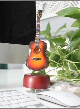 音乐盒摆件办公室实木