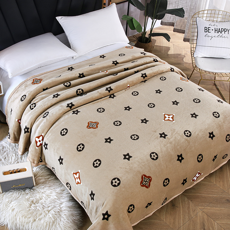 夏季法兰绒空调盖毯珊瑚绒毯子