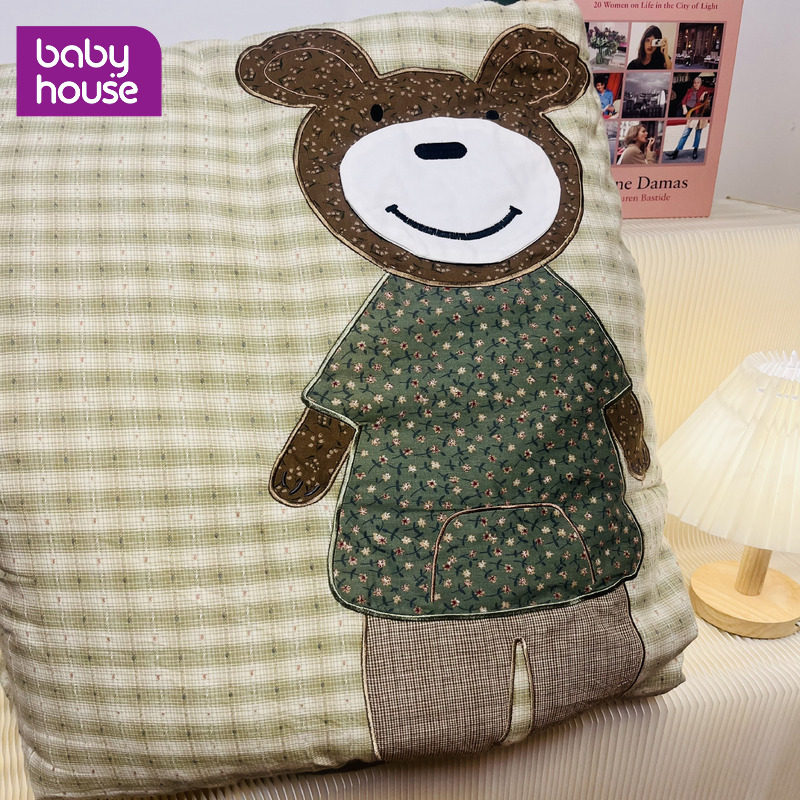 2025新款贴布绣全棉儿童被子冬被大豆被芯春秋棉被双层纱四季通用,床上用品,化纤被,淘宝优惠券,粉丝福利购,淘宝优惠卷