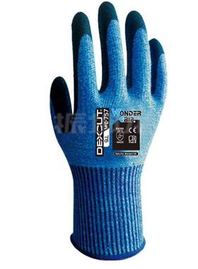 多给力WG-757Cut Aramid芳纶防切割手套4级防割防滑耐磨胶手套