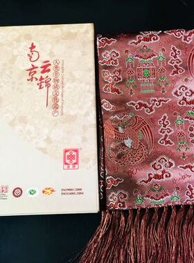 送礼咖啡色花纹围巾丝巾高贵