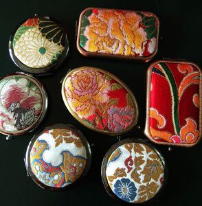 礼品 吉祥牌云锦 古风化妆镜 中国风礼物 民族工艺品 送老外 镜子
