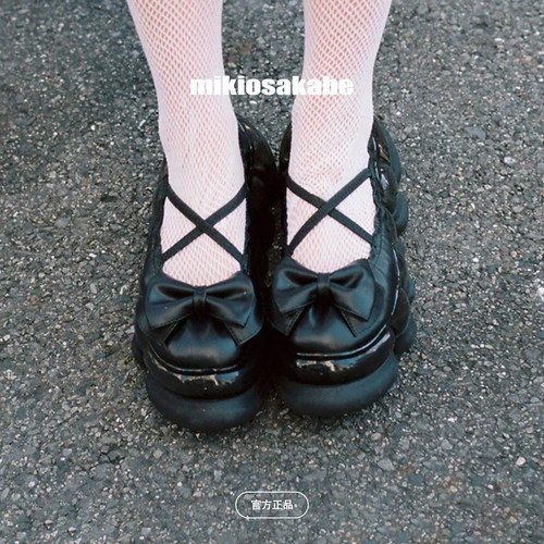 6cm日本蝴蝶结浅口芭蕾玛丽珍鞋