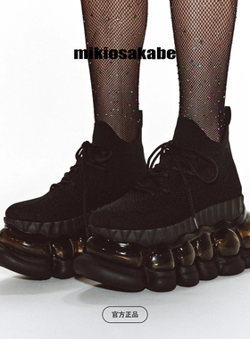 【戴佩妮同款10cm】mikiosakabe网面舒适一脚蹬厚底增高休闲鞋