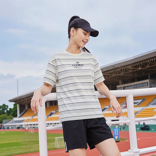 李宁短袖女子凉感舒适短袖T恤