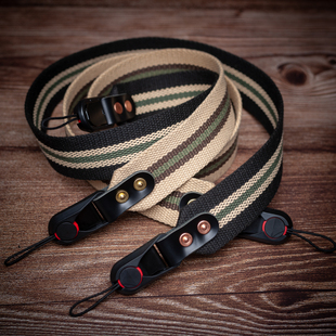 原创复古帆布斜挎减压微单背带中画幅双反胶片单反相机快拆宽肩带