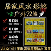 风水144煞图解化解家居家环境布局布置调理易经挂画高清覆膜