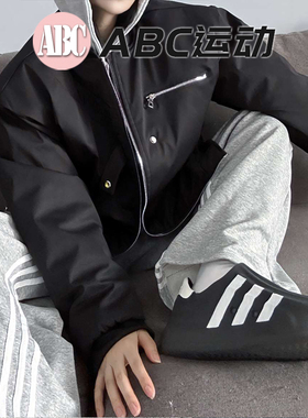 adidas 2024新黑色originals HQ8752 运动鞋休闲鞋凉鞋拖鞋沙滩鞋